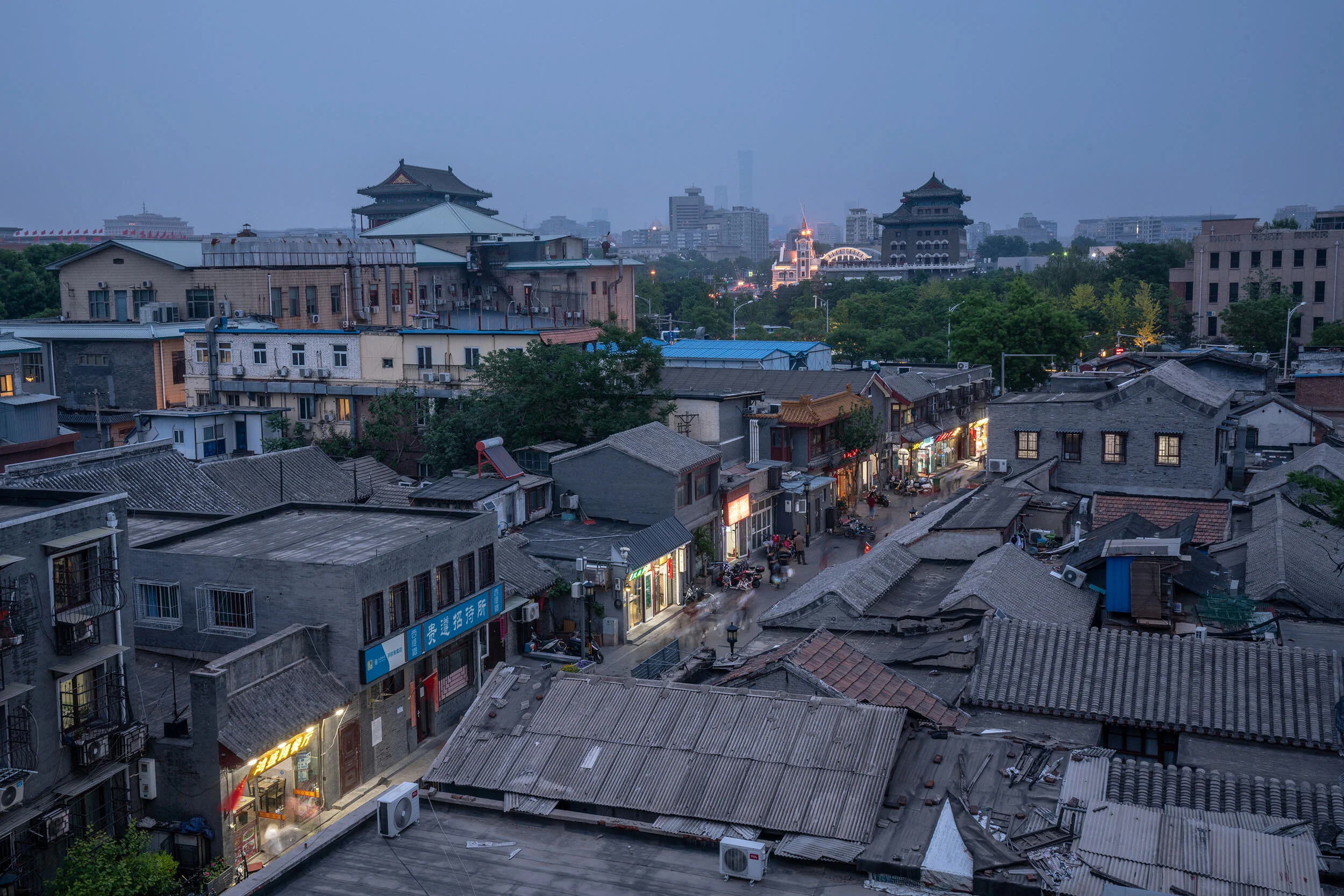 北京限定封筒　Charming Customs of Old Beijing Tobacco Pouch Slant Street, Yandaixie Street - Beijing Hutong